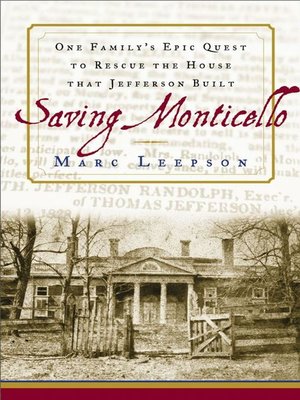 cover image of Saving Monticello